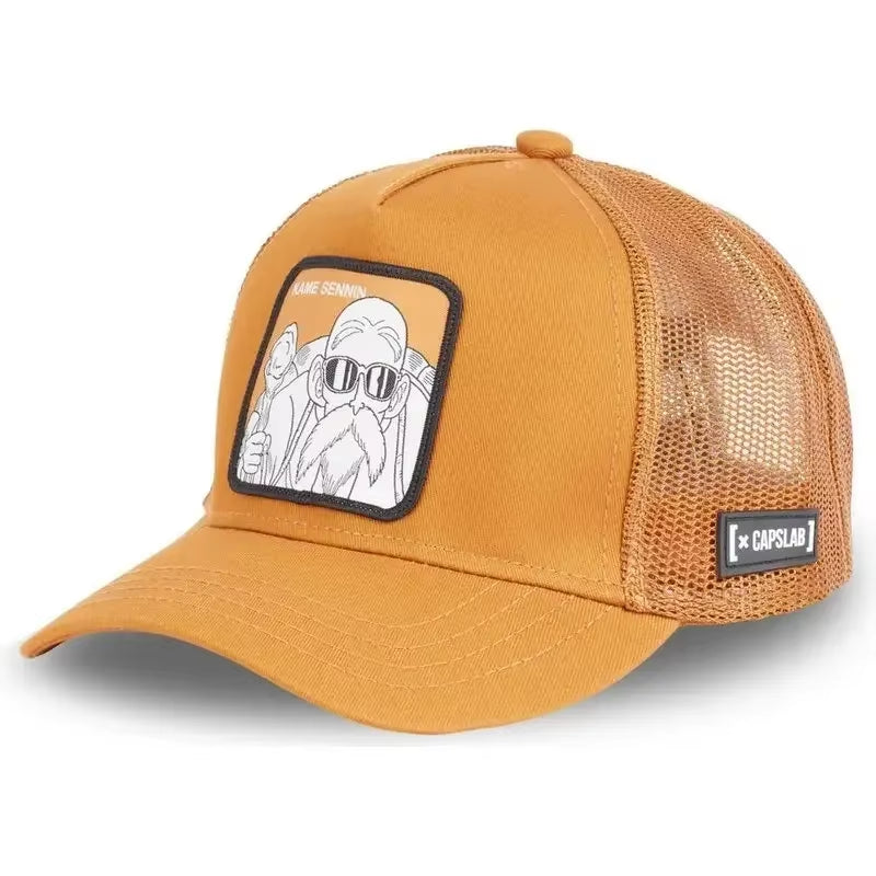Four Seasons Cartoon Anime Cap Dragon Ball KAME Mesh Fashion Personality Trend Men and Women Cap Camouflage Baseball Cap