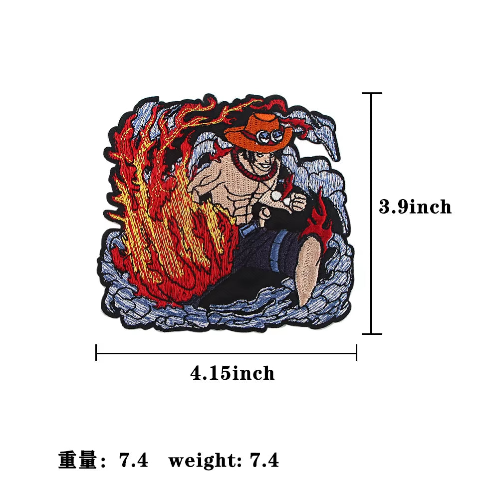 Patches for Clothing Anime Badges Embroidery Appliques Child Clothing Accessories