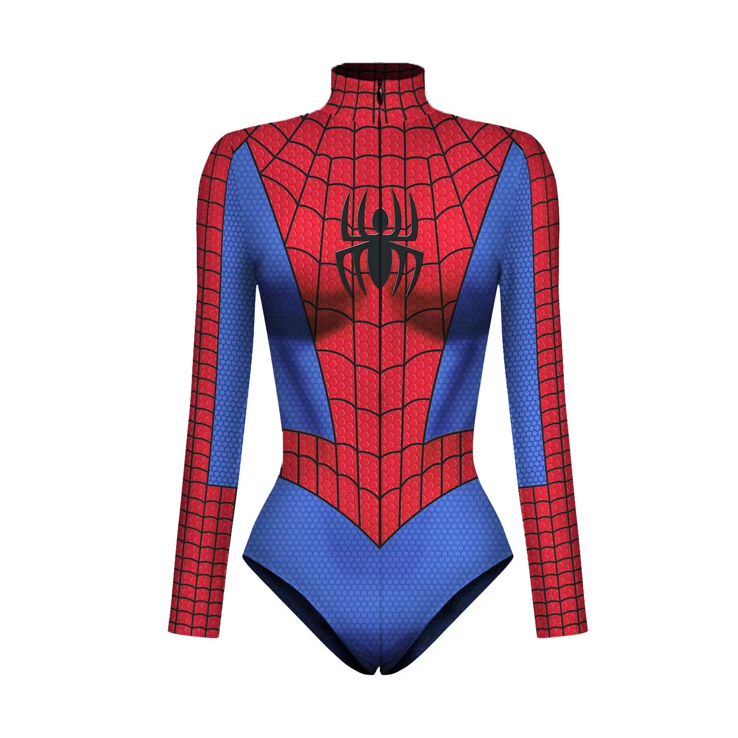 Spiderman Captain Superhero Swimsuit for Women Men 3D Print Long Sleeve Swim Bodysuit Cosplay Jumpsuit Halloween Carnival Outfit