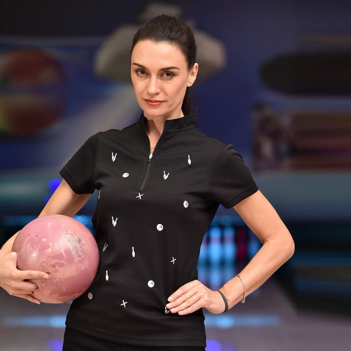 Women'S T-Shirts & Bowling Jersey - Athletic Shirts Women Tops, Short Sleeve Shirts for Women