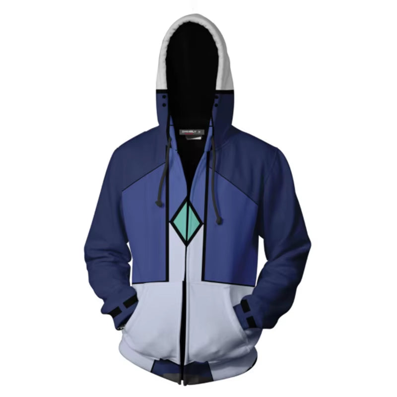 Gundam Cosplay Costume Anime Hoodie Char Aznable Costume Sweatshirt Jacket Coats Men and Women