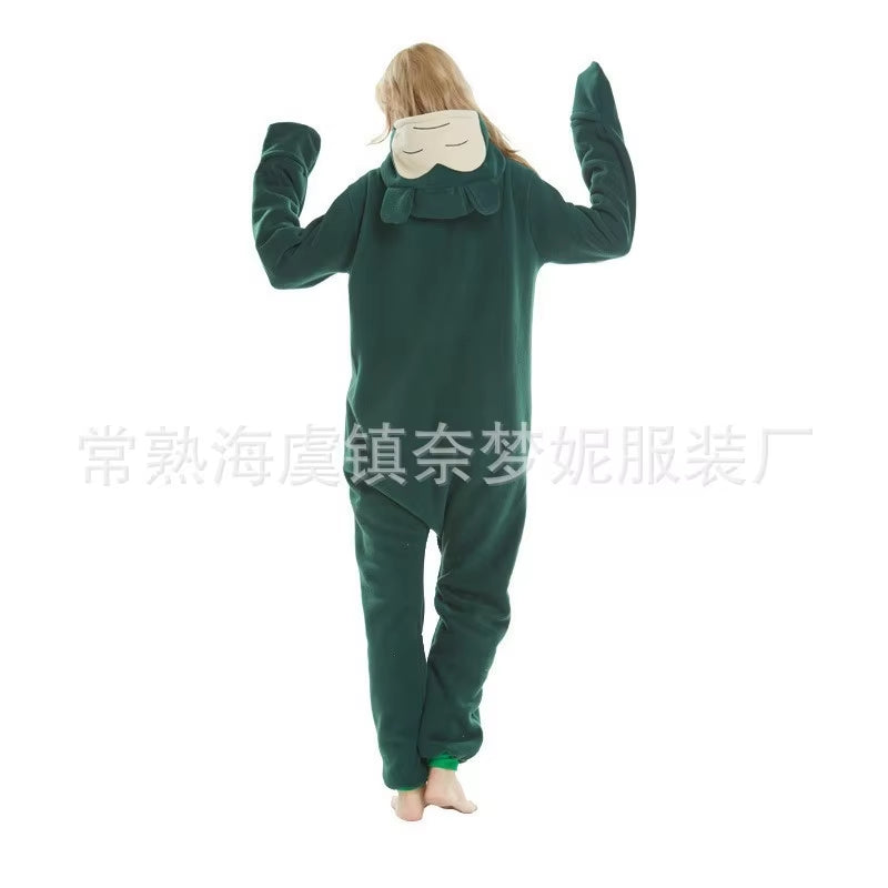 New Pokemon Gengar Snorlax Costume Adult for Adolescent Clothing Pika Halloween Cosplay Adult Full Body Pijama Christmas Anime