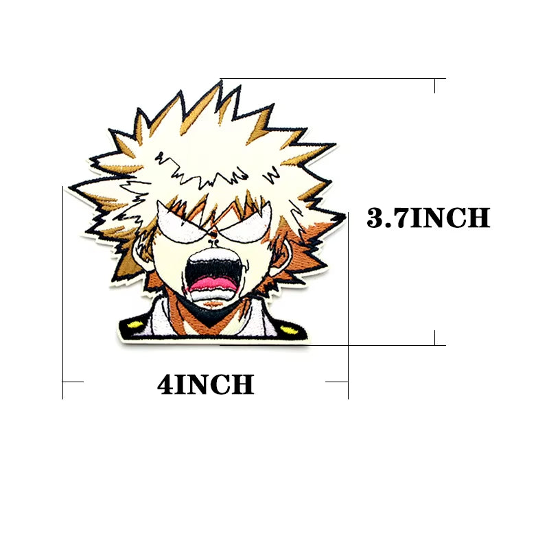 Patches for Clothing Anime Badges Embroidery Appliques Child Clothing Accessories