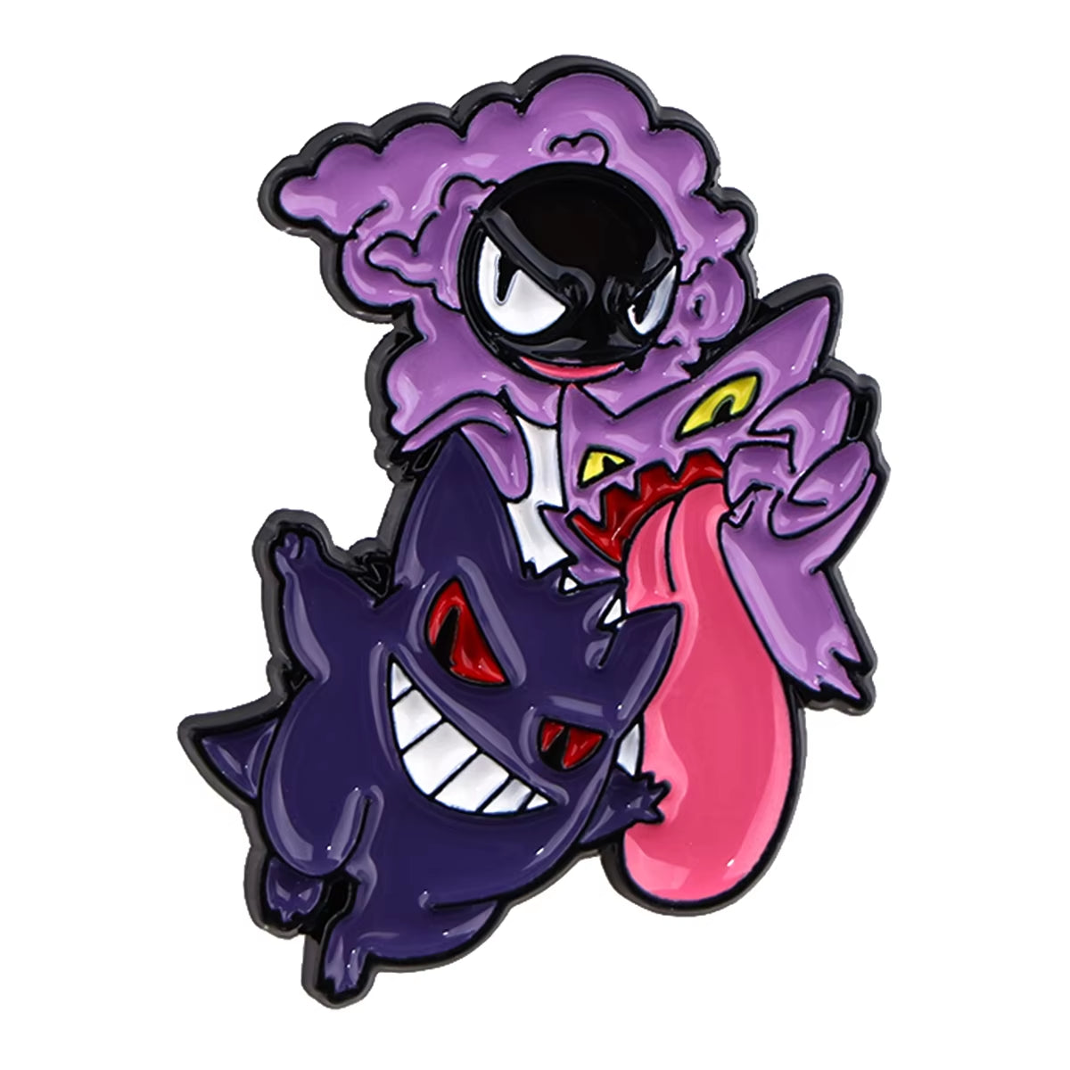 Gengar Enamel Brooch Anime Pocket Monster Pins Clothing Backpack Lapel Badges Fashion Jewelry Accessories Gifts
