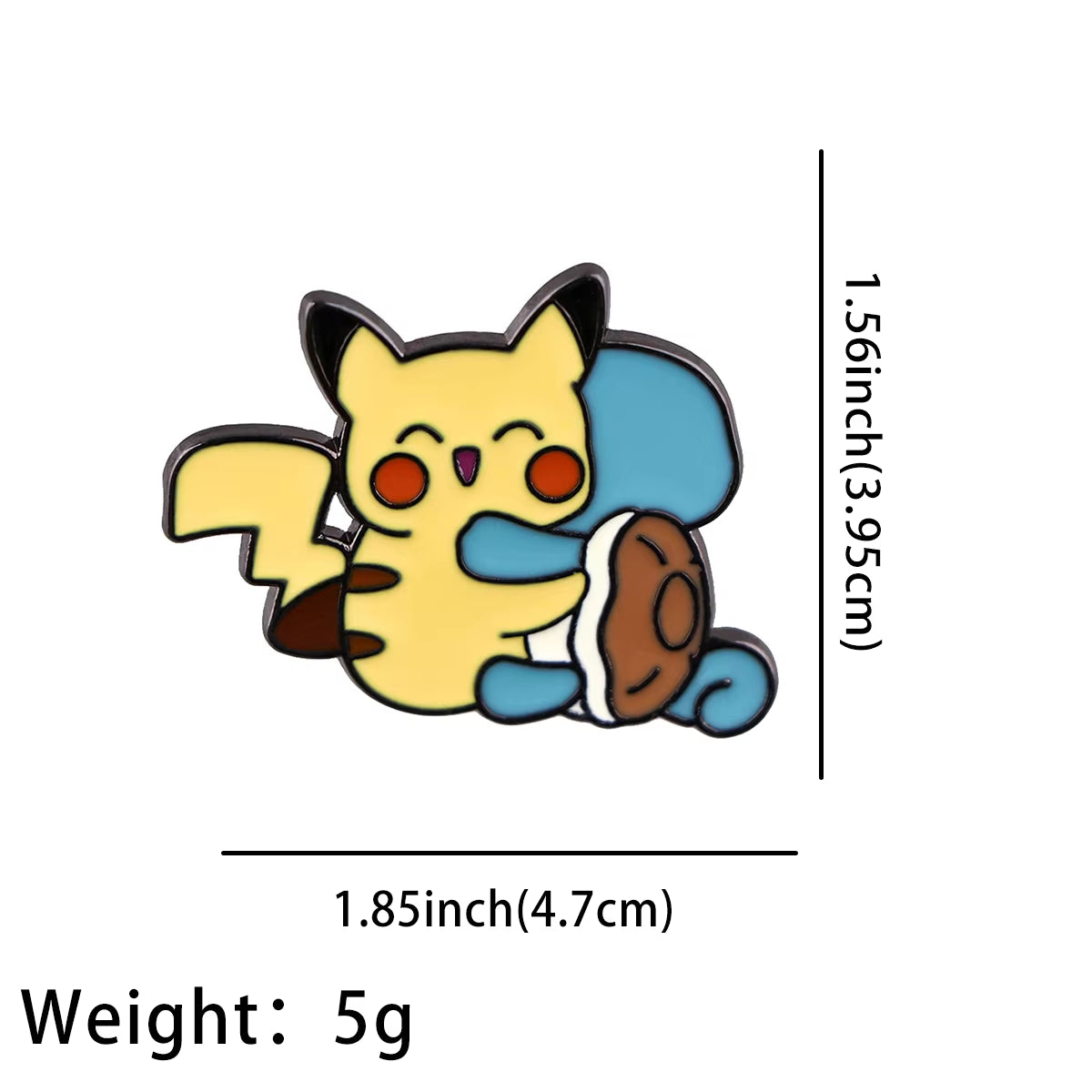 Gengar Enamel Brooch Anime Pocket Monster Pins Clothing Backpack Lapel Badges Fashion Jewelry Accessories Gifts