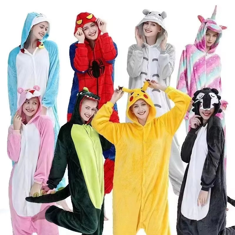 New Pokemon Gengar Snorlax Costume Adult for Adolescent Clothing Pika Halloween Cosplay Adult Full Body Pijama Christmas Anime