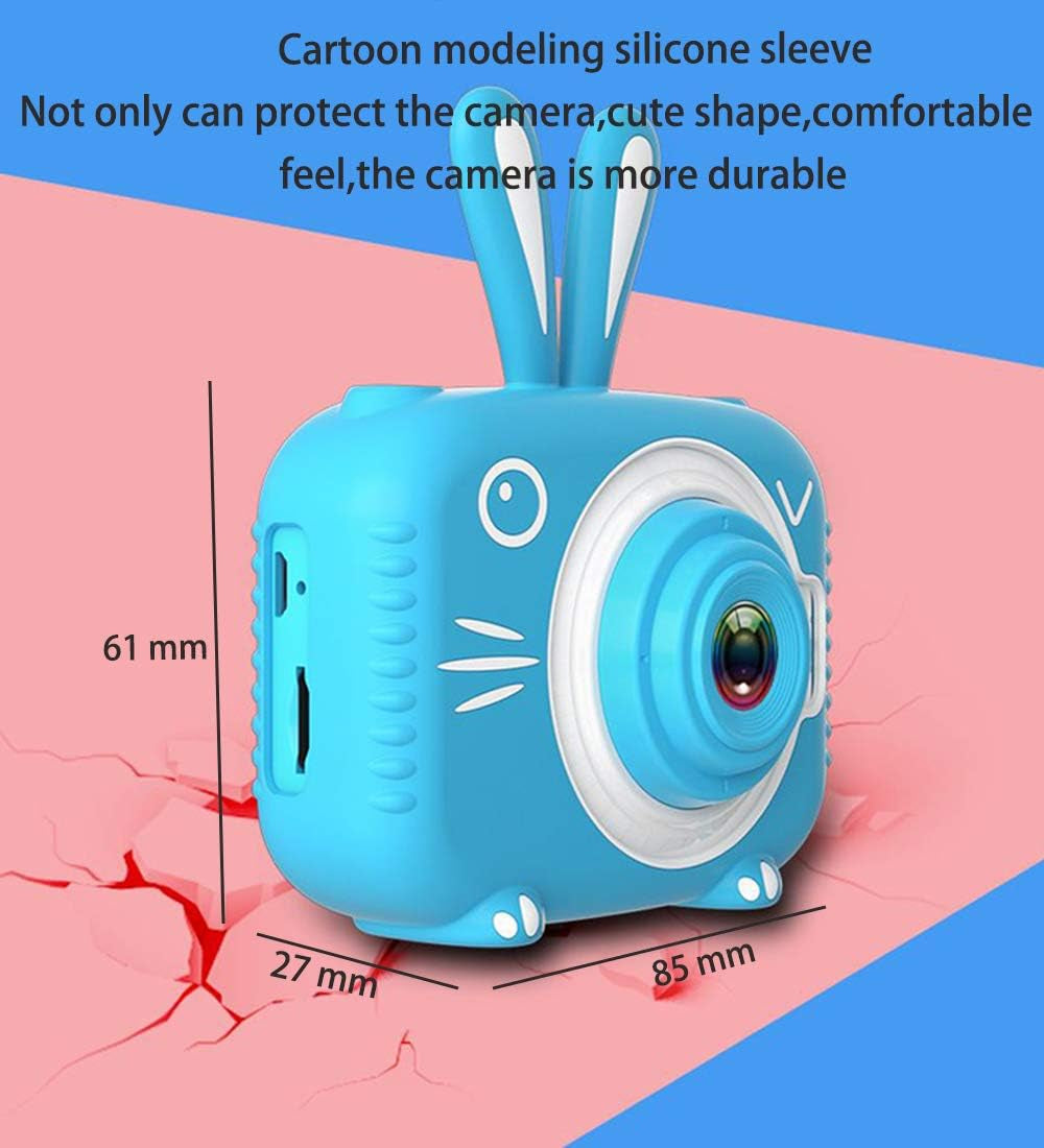 Kids Video Camera,Kids Digital Camera Recorder Shockproof Cameras HD 8 Mega Pixel 2 Inch IPS Screen Kids Mini Camera with 32GB SD for Girls Boys Gifts(Blue)