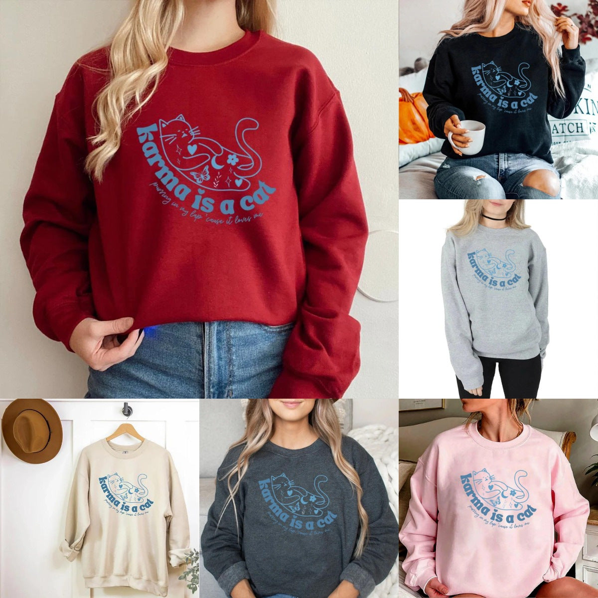 Women's Retro Crew Neck Sports Sweater