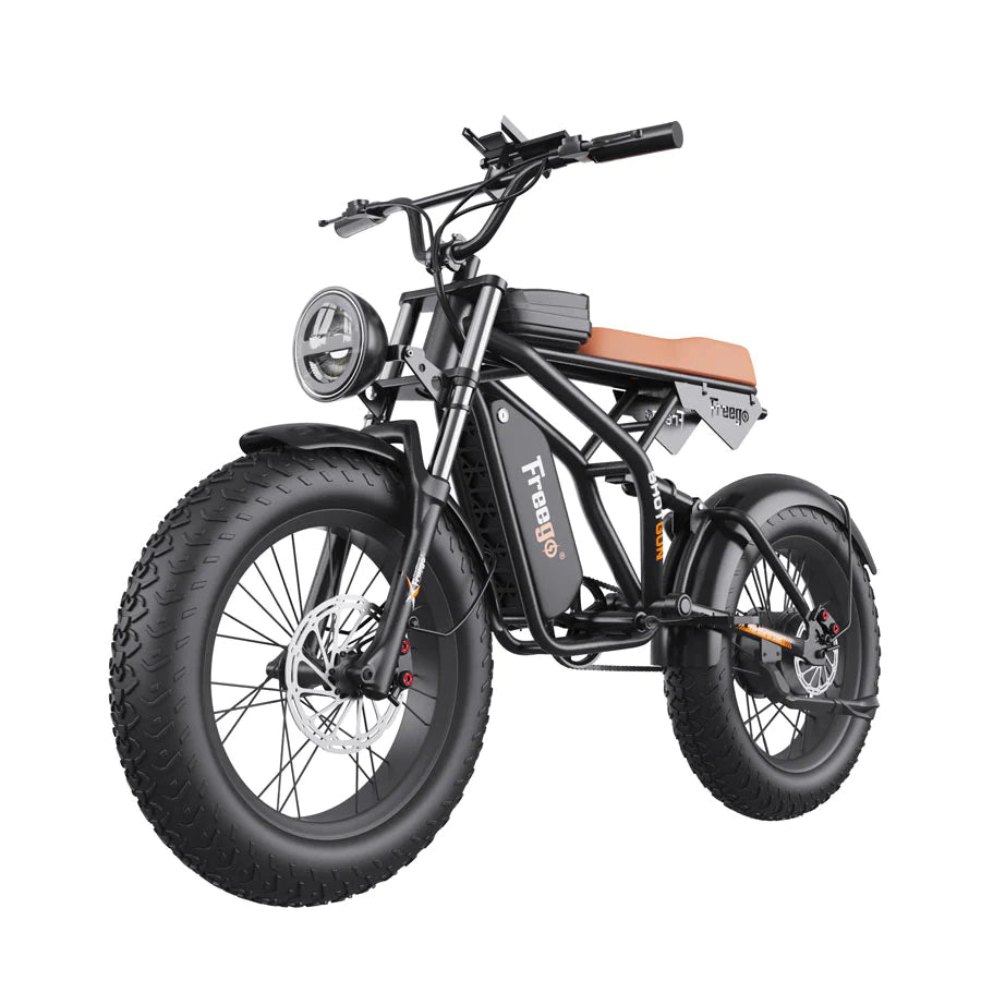 Freego F1 Pro Fat Tires Off Road Electric Bike 1400W Powerful Motor 7 Speed Gears