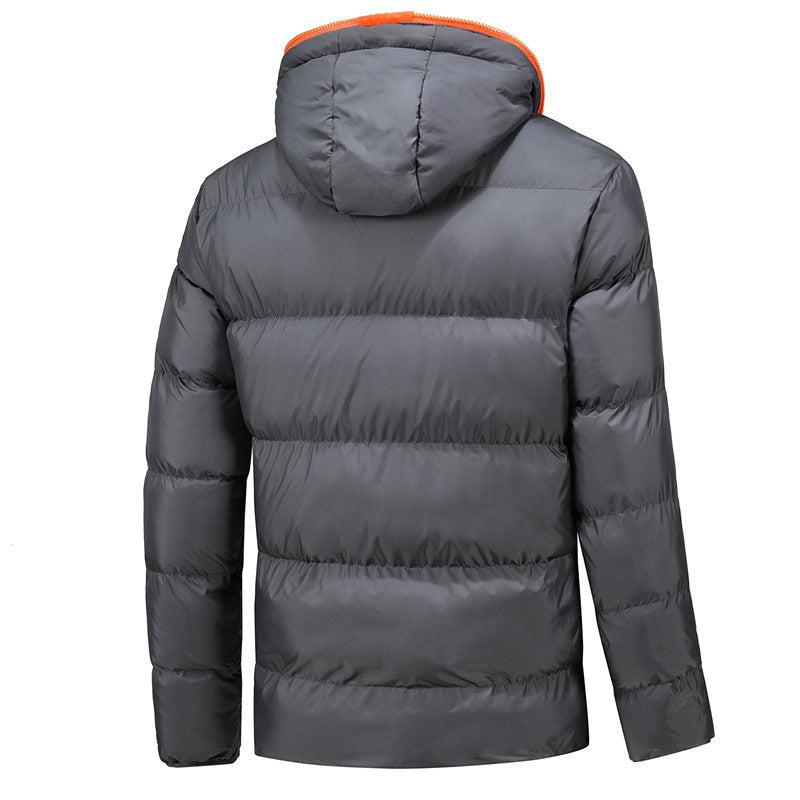 Men's Fashion Casual Side Seam Sidekick Zipped Cotton-padded Jacket