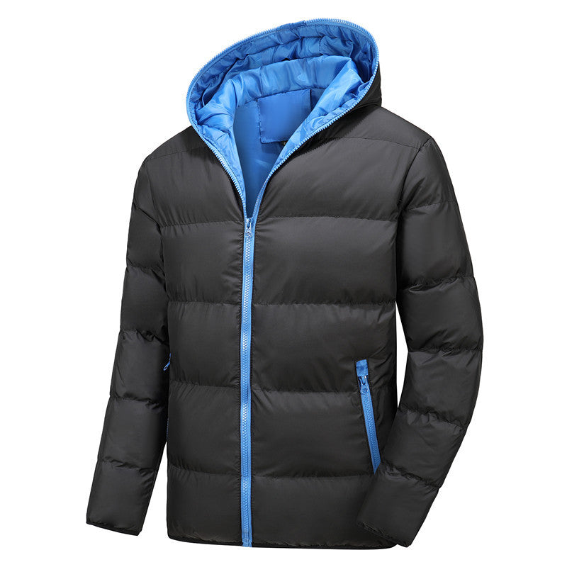 Men's Fashion Casual Side Seam Sidekick Zipped Cotton-padded Jacket