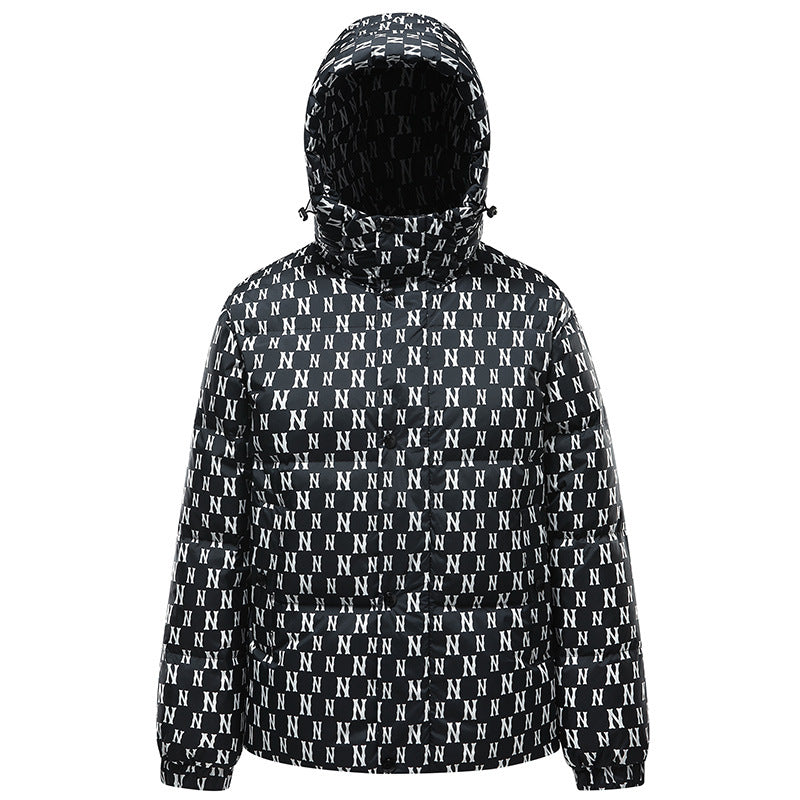 Short Hood Down Jacket Men's Thickened