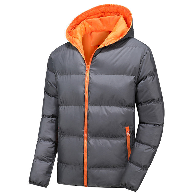 Men's Fashion Casual Side Seam Sidekick Zipped Cotton-padded Jacket